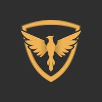 ilustração vetorial gráfico do logotipo do emblema da águia. perfeito para usar para empresa de tecnologia vetor