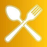 ilustração vetorial gráfico do logotipo de colher e garfo. perfeito para usar em empresas alimentícias vetor