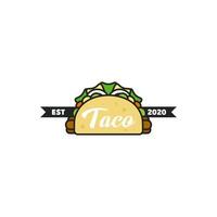 logotipo taco moderno vetor