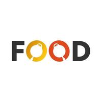 ilustração vetorial gráfico do logotipo de tipografia de alimentos. perfeito para usar em empresas alimentícias vetor