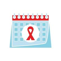 calendário mundial de aids vetor