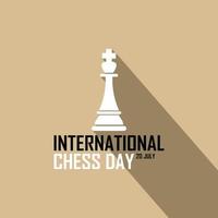 inspirações do logotipo do dia internacional do xadrez vetor