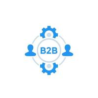 b2b, ícone de negócios vetor