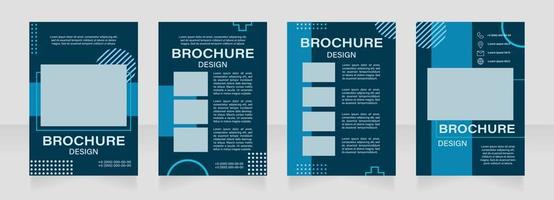 aulas de software de criação de conteúdo visual design de layout de brochura em branco vetor