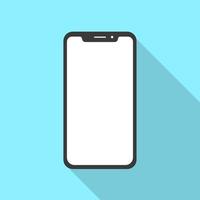 design de smartphone em estilo design plano. símbolo de telefone celular. ilustração vetorial vetor