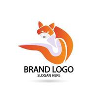 Conjunto de logotipo de conceito de design simples animal raposa criativa. ilustração vetorial vetor