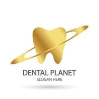 logotipo da clínica dentária. modelo de vetor de dente, ícone de símbolo de higiene bucal e clínica com estilo de design moderno.