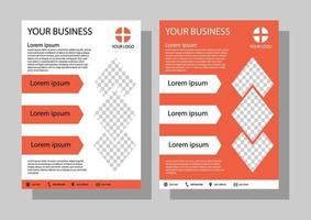 modelo de folheto de negócios em tamanho a4. brochura para negócios vetor