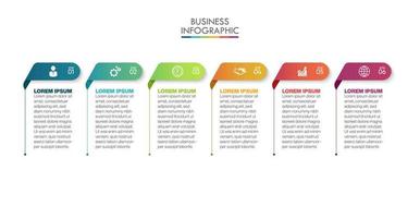 apresentação modelo de infográfico de negócios vetor