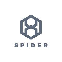 modelo de logotipo de aranha para o logotipo de sua empresa vetor