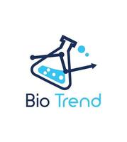 design de logotipo da bio tendência vetor