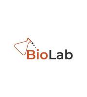 design de logotipo do bio lab vetor