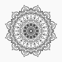 mão desenhada mandala. decoração em ornamento de doodle oriental étnico vetor