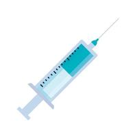 ícone de droga isolada de vacina de injeção vetor