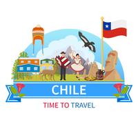 Composição vetorial de Chile vetor