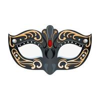 ícone isolado fantasia máscara elegante vetor