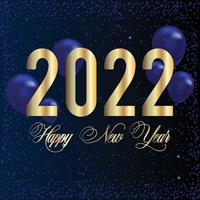 design do modelo de plano de fundo do ano novo 2022 vetor