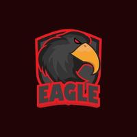águia esports modelo de design de logotipo. design de logotipo modelo águia mascote vetor
