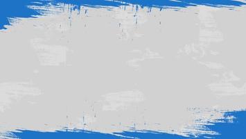 fundo branco abstrato com desenho de moldura azul grunge vetor