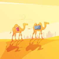 ilustração de camelo do Ramadã vetor