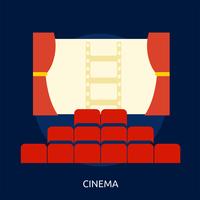 Ilustração conceitual de cinema Design vetor