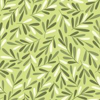 padrão floral sem costura para tecido feminino em um fundo verde vetor
