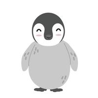 ícone de personagem de pinguim de desenho animado feliz vetor