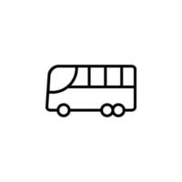 ônibus, autobus, público, ícone de linha de transporte, vetorial, ilustração, modelo de logotipo. adequado para muitos propósitos. vetor