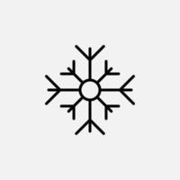 inverno, queda de neve, neve, ícone de linha de floco de neve, vetorial, ilustração, modelo de logotipo. adequado para muitos propósitos. vetor