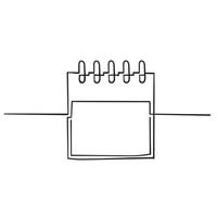doodle calendário ilustração mão desenho estilo vetor
