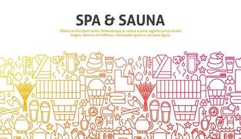 conceito de spa sauna vetor