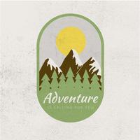 Logotipo de aventura ao ar livre vetor