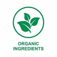 ingredientes orgânicos - vetor de ícone de cuidados com a pele