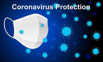proteger de vírus. proteger do vírus covid-19 ou conceito de vírus corona. ilustração vetorial vetor