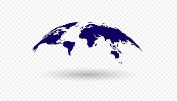 ícone do globo terrestre em fundo branco. ilustração vetorial vetor