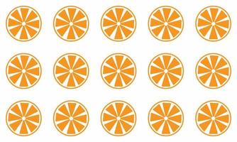 padrão sem emenda de laranjas. padrão cítrico vetor