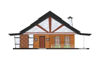 ícone de desenho animado de vetor de casa. ilustração vetorial casa no fundo branco. ícone de ilustração isolado dos desenhos animados do apartamento.
