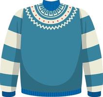 suéter de natal em estilo cartoon isolado vetor