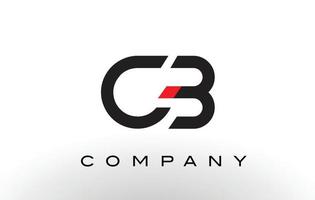 logotipo cb. vetor de design de carta.