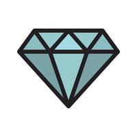 linha de vetor de diamante para web, apresentação, logotipo, símbolo de ícone