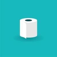 ícone simples de rolo de papel higiênico vetor