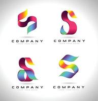 s letter logo design vetor