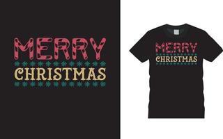 design de t-shirt de feliz natal vetor