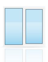 ilustração em vetor de plástico transparente janela vista dentro de casa