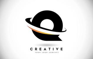 logotipo da letra q swoosh com vetor de ícone swoosh curvado criativo.