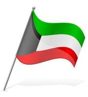 Bandeira da ilustração vetorial de Kuwait