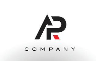 logotipo do ap. vetor de design de carta.