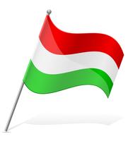 Bandeira da ilustração vetorial de Hungria vetor