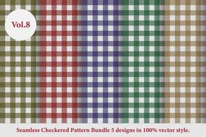 vetor clássico de padrão xadrez argyle, que é tartan, padrão guingão, textura de tecido tartan em estilo retro, colorido