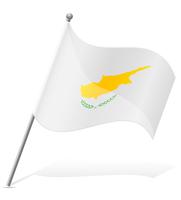 bandeira de ilustração vetorial de Chipre vetor